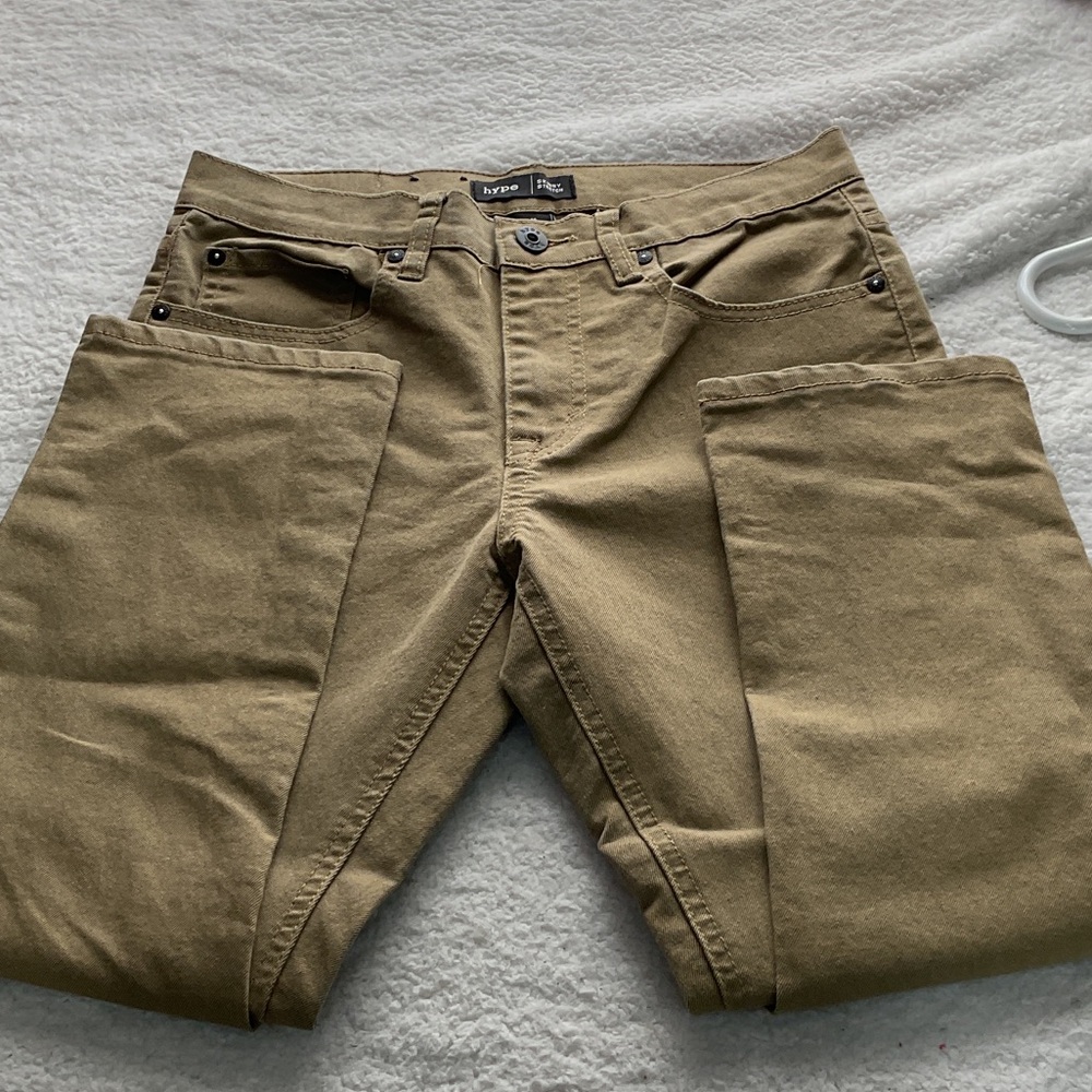 Hype Khaki Straight-Leg Jeans